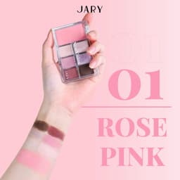 Bảng phấn má và mắt 7 ô Jary New Vision Cheeks Eyeshadow Palette 1