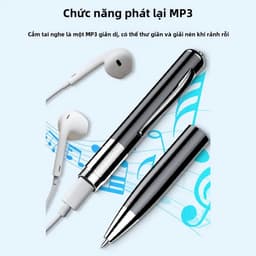 Bút Ghi Chuyên Nghiệp VR-256GB WAV 192Kbps Pin 15H Hỗ Trợ Nghe Nhạc MP3 UDisk Kiêm Bút Ký Tên Lịch Lãm Tinh Tế 5