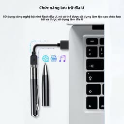 Bút Ghi Chuyên Nghiệp VR-256GB WAV 192Kbps Pin 15H Hỗ Trợ Nghe Nhạc MP3 UDisk Kiêm Bút Ký Tên Lịch Lãm Tinh Tế 4