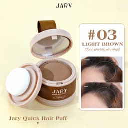 Phấn Chấm Hói Tóc Jary Che Phủ Nhanh Chống Tóc Dày Chuẩn Màu Tự Nhiên Lâu Trôi Quick Hair Puff 4G 3