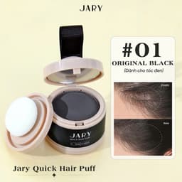 Phấn Chấm Hói Tóc Jary Che Phủ Nhanh Chống Tóc Dày Chuẩn Màu Tự Nhiên Lâu Trôi Quick Hair Puff 4G 2