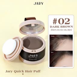 Phấn Chấm Hói Tóc Jary Che Phủ Nhanh Chống Tóc Dày Chuẩn Màu Tự Nhiên Lâu Trôi Quick Hair Puff 4G 4