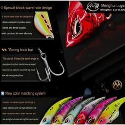 Mồi Cá Sắt VIB MINAWA Menghui 10g 14g, 4 Lỗ 2 Chế Độ Nước Sâu Nước Nông, Mồi Lure Câu Cá Lóc Cá Sộp 6