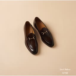 Giày Da Bò Nam Saint Stefano G158 – Horsebit Loafer Nâu – Da Bò Thật 100% 4
