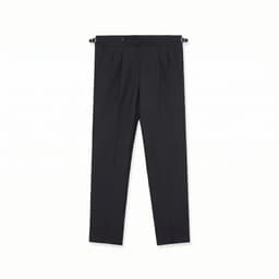 Quần Âu Nam Saint Stefano Q102 – Side Tabs Khóa Siết Hông – Đen Classic – Ít Nhăn 4