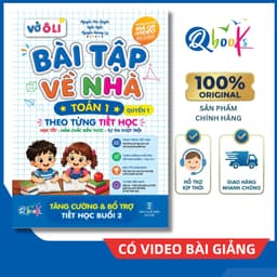 Sách - Vở Ô Li Bài Tập Về Nhà Toán Lớp 1 - Quyển 1 (Theo Từng Tiết Học) - Có Mã QR Video Bài Giảng của Qbooks 1