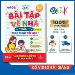 Sách - Vở Ô Li Bài Tập Về Nhà Toán Lớp 1 - Quyển 2 (Theo Từng Tiết Học) - Có Mã QR Video Bài Giảng của Qbooks 1