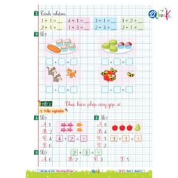 Sách - Combo Vở Ô Li Bài Tập Về Nhà Toán Lớp 1 - Có Mã QR Video Bài Giảng Từng Tiết Học (Qbooks) 4
