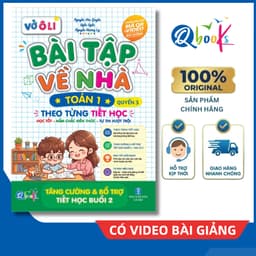 Sách - Vở Ô Li Bài Tập Về Nhà Toán Lớp 1 - Quyển 3 (Theo Từng Tiết Học) - Có Mã QR Video Bài Giảng của Qbooks 1
