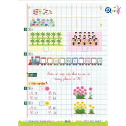 Sách - Combo Vở Ô Li Bài Tập Về Nhà Toán Lớp 1 - Có Mã QR Video Bài Giảng Từng Tiết Học (Qbooks) 7