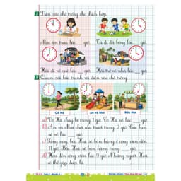 Sách - Vở Ô Li Bài Tập Về Nhà Toán Lớp 1 - Quyển 4 (Theo Từng Tiết Học) - Có Mã QR Video Bài Giảng của Qbooks 7