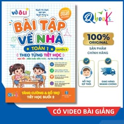 Sách - Vở Ô Li Bài Tập Về Nhà Toán Lớp 1 - Quyển 4 (Theo Từng Tiết Học) - Có Mã QR Video Bài Giảng của Qbooks 1