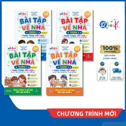 Sách - Combo Vở Ô Li Bài Tập Về Nhà Toán Lớp 1 - Có Mã QR Video Bài Giảng Từng Tiết Học (Qbooks) 1