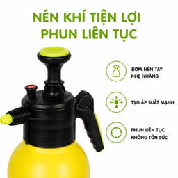 Bình Xịt Tưới Cây Nén Khí 2 Lít 0026 Nhựa PP Cao Cấp Đầu Phun Điều Chỉnh Phun Sương Phun Tia Bơm GD396 5