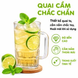 Cốc Nhựa Trong Suốt Có Quai 6365 Việt Nhật Dung Tích 350ml Nhựa Nguyên Sinh Cao Cấp Không Chứa BPA GD398 4