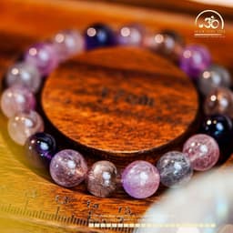 Ngọc Đan Tâm - Vòng Tay Đá Super Seven 10mm 4A 5