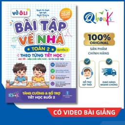 Sách - Vở Ô Li Bài Tập Về Nhà Toán Lớp 2 - Quyển 2 (Theo Từng Tiết Học) - Có Mã QR Video Bài Giảng của Qbooks 1