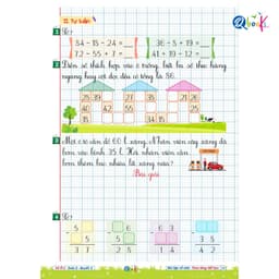 Sách - Vở Ô Li Bài Tập Về Nhà Toán Lớp 2 - Quyển 2 (Theo Từng Tiết Học) - Có Mã QR Video Bài Giảng của Qbooks 8
