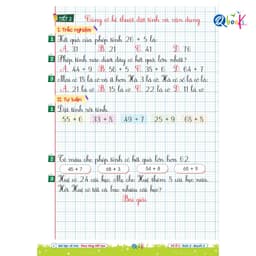 Sách - Combo Vở Ô Li Bài Tập Về Nhà Toán Lớp 2 - Có Mã QR Video Bài Giảng Từng Tiết Học (Qbooks) 5