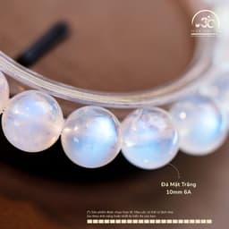 Ngọc Đan Tâm - Vòng Tay Đá Mặt Trăng 10mm 6A 2
