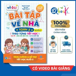 Sách - Vở Ô Li Bài Tập Về Nhà Toán Lớp 2 - Quyển 3 (Theo Từng Tiết Học) - Có Mã QR Video Bài Giảng của Qbooks 1