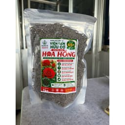VIÊN NÉN HỮU CƠ CHUYÊN HOA HỒNG 65% HỮU CƠ – PHÂN BÓN HỮU CƠ TAN CHẬM – KÍCH RỄ, CÂY KHỎE, HOA TO ĐẸP – GÓI 1KG 5