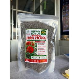 VIÊN NÉN HỮU CƠ CHUYÊN HOA HỒNG 65% HỮU CƠ – PHÂN BÓN HỮU CƠ TAN CHẬM – KÍCH RỄ, CÂY KHỎE, HOA TO ĐẸP – GÓI 1KG 2