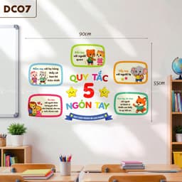 Set Decal Chào Năm Học Mới Học Tập Tốt Lao Động Tốt Trang Trí Lớp Học 8