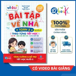 Sách - Vở Ô Li Bài Tập Về Nhà Toán Lớp 2 - Quyển 4 (Theo Từng Tiết Học) - Có Mã QR Video Bài Giảng của Qbooks 1