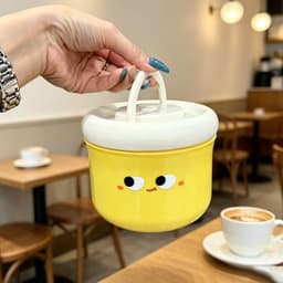 HỘP giữ nhiệt 2 lớp inox 304 cao cấp mặt cười, hộp đựng cơm ,đựng đồ 880ml vệ sinh, tiện dụng 4