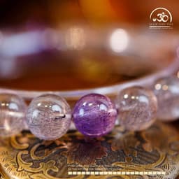 Ngọc Đan Tâm - Vòng Tay Đá Super Seven 11mm 4A 6