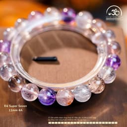 Ngọc Đan Tâm - Vòng Tay Đá Super Seven 11mm 4A 2