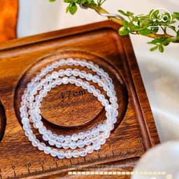 Ngọc Đan Tâm - Chuỗi Vòng Tay Đá Mặt Trăng 5mm 6A 4