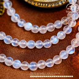 Ngọc Đan Tâm - Chuỗi Vòng Tay Đá Mặt Trăng 5mm 6A 7