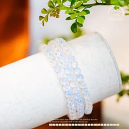 Ngọc Đan Tâm - Chuỗi Vòng Tay Đá Mặt Trăng 5mm 6A 3