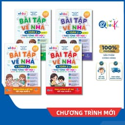 Sách - Combo Vở Ô Li Bài Tập Về Nhà Toán Lớp 2 - Có Mã QR Video Bài Giảng Từng Tiết Học (Qbooks) 1