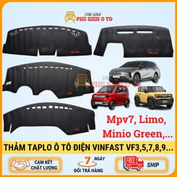 Thảm Taplo Ô Tô Vinfast VF3, VF5, VF6, VF7, Limo Green, MPV7, Minio Green, VF8, VF9, VFe34, Fadil, Lux A, Lux SA dày dặn 1