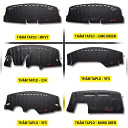 Thảm Taplo Ô Tô Vinfast VF3, VF5, VF6, VF7, Limo Green, MPV7, Minio Green, VF8, VF9, VFe34, Fadil, Lux A, Lux SA dày dặn 9