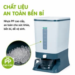 Thùng Đựng Gạo Thông Minh Hokori Kèm Ca Đong Chia Vạch Nhựa PP Cao Cấp Nắp Đậy Kín Hạn Chế Ẩm Mốc GD399 3