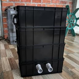 Bộ baki lọc hồ cá 35x25x13 màu đen TẶNG GIÀN MƯA khi mua 4 tầng. Đi ống phi 27 cho hồ cá 500l trở lại 2