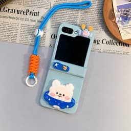 [CÓ SẴN] Kèm dây - Ốp Z Flip 8- Z Flip4 - Z Flip6 - Flip7 5G charm mùa hè dễ thương kèm dây và thanh bảo vệ bản lề 8