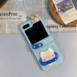 [CÓ SẴN] Kèm dây - Ốp Z Flip 8- Z Flip4 - Z Flip6 - Flip7 5G charm mùa hè dễ thương kèm dây và thanh bảo vệ bản lề 6