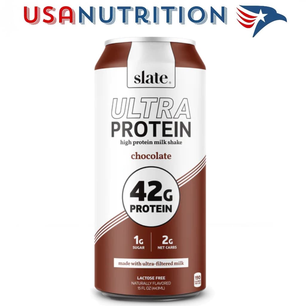 Whey Protein Shake chai nhôm 42g protein: Slate thùng 12 chai