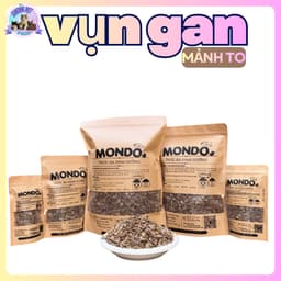 MONDO Vụn Gan Sấy Mảnh To Dinh Dưỡng Cho Chó Mèo  1