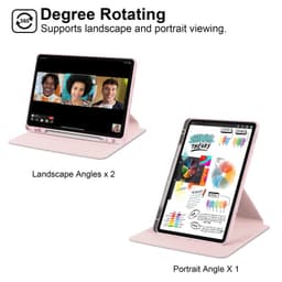 [Xoay 360 Độ] Bao Da MTB Xia0mi REDMI PAD 2 PRO- POCO PAD M1 12.1" 2025 Lưng Cứng Trong Suốt Viền Dẻo 6