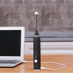 (Tặng dây sạc) Máy Đánh Trứng, Máy Tạo Bọt Cà Phê 3 Tốc Độ Tiện Dụng  Máy Đánh Bọt Tiện Lợi 8