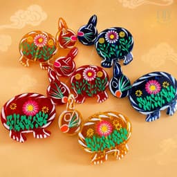 Lồng đèn thú kiếng, lồng đèn giấy kiếng hình con  bướm, gà, cá, thỏ, trang trí chụp hình Trung thu 3