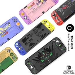 Ốp cứng bảo vệ và cặp nút bọc IINE họa tiết Pokemon / Zelda / Splatoon cho Nintendo Switch OLED 1