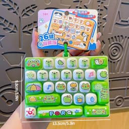 Đồ Chơi Giảm Căng Thắng Bàn Phím 26 Ô Phong Cách Hoạt Hình - Thiết Kế Tháo Rời Từng Nút - Móc Treo Trang Trí Dễ Thương 5