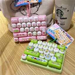 Đồ Chơi Giảm Căng Thắng Bàn Phím 26 Ô Phong Cách Hoạt Hình - Thiết Kế Tháo Rời Từng Nút - Móc Treo Trang Trí Dễ Thương 6